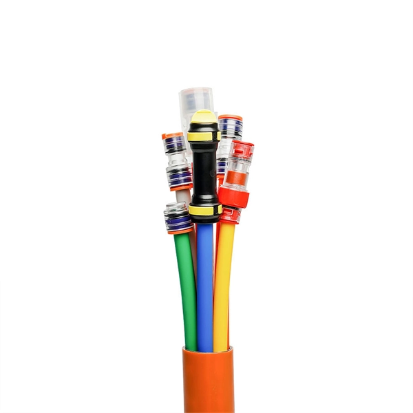 Color indicating the number of optical fiber cores