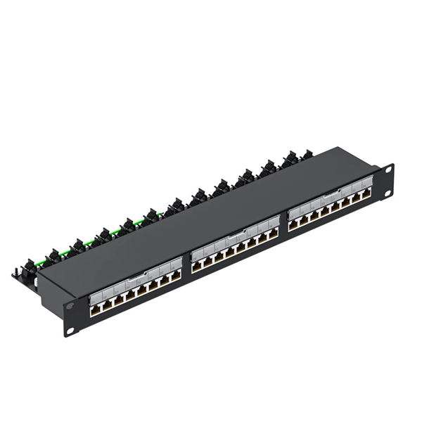 Wiring the 24-port fiber optic patch panel