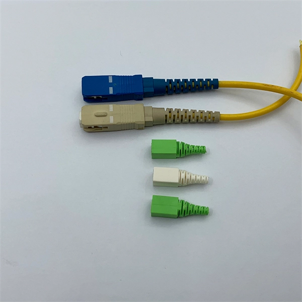Is the outer layer of the fiber optic cable made of plastic